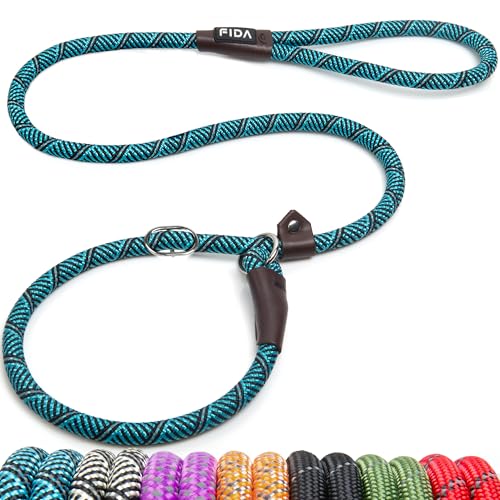 Fida Slip Leads for Dogs, 4 FT x 1/2' Dog Leash Heavy Duty Comfortable Strong Rope Lead for Large...