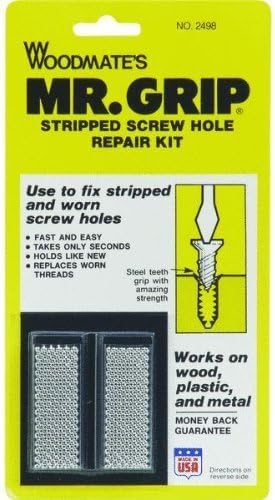 2498 Mr. Grip Screw Hole Repair Kit by Woodmate