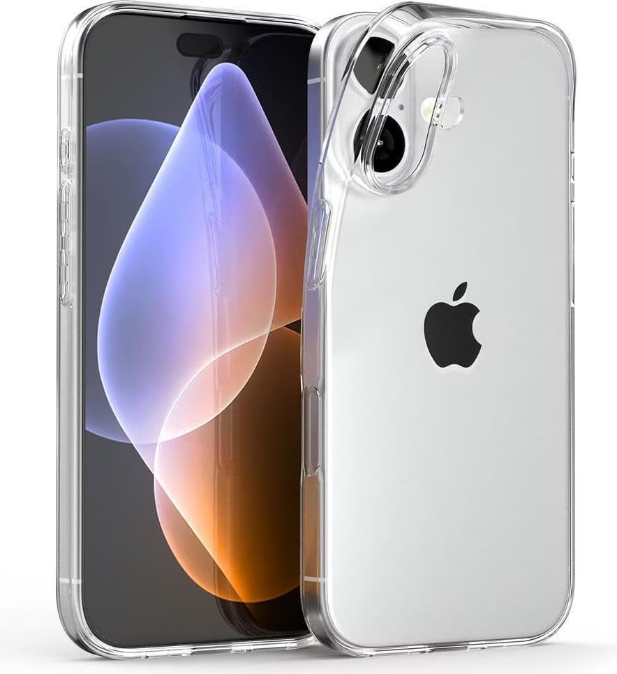 Oprimio Kristallklar Hülle für iPhone 17 [Silikon Hülle] [%100 Durchsichtig] [Deutsche Material] [Ultra Dünn] Klar Handyhülle für Apple iPhone 17