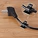immagine 630 Pezzi Cavo Clip Regolabile Cavo Autoadesivo Clip Fermacavi Cavo Gestione per Auto, Computer, TV, Elettrico