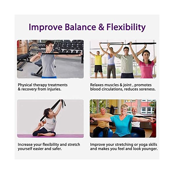 AMENKER-Leg-Stretcher-Door-Flexibility-Stretching-Leg-Strap-98ft-Door-Flexibility-Stretching-Leg-Strap-Great-Cheer-Dance-Gymnastics-Trainer-Stretching-Equipment AMENKER Leg Stretcher Door Flexibility Trainer Leg Strap, 9.8ft Door Flexibility Stretching Leg Strap Great Cheer Dance Gymnastics Trainer Stretching Equipment