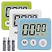 Great Polly 3 Pack Digital Kitchen Timer Cooking Timers Clock with Alarm Magnetic Back and Stand, Minute Second Count Up Countdown, Large LCD Display Batteries Included