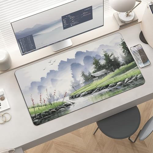 Desk Pad Protector 24x12 Inch Extended Landscape Painting miniatura 6