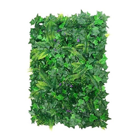 Depory Césped de Plantas Flor Hierba Hoja Enredaderas Artificiales Pared Adorno Guirnalda Artificial para Colgar Decoración