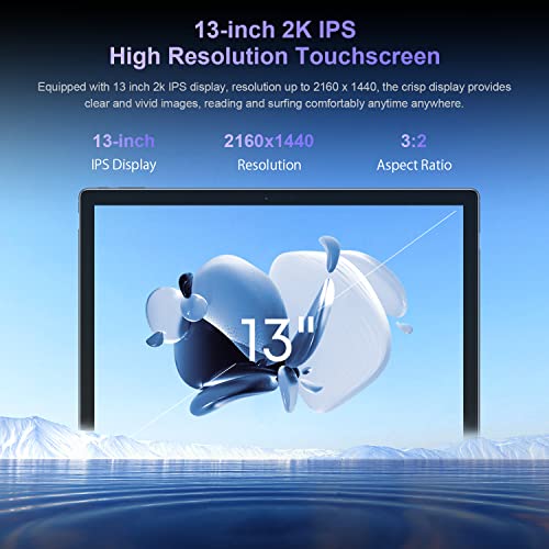 CHUWI UBook Xpro 2-in-1 Tablet 13,0 Zoll, Windows 11 Core i5 10210Y Tablet PC, 8 GB RAM +512 GB ROM, 2160 x 1440 IPS, 2,4 G / 5 G WiFi/Dual-Kamera / 5000 mAh/HDMI / USB3.0 / BT 4.2 – Bild 4