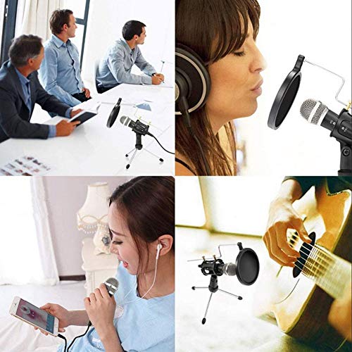 Micrófono de condensador PC para grabar audio limpio con jack 3.5mm 6