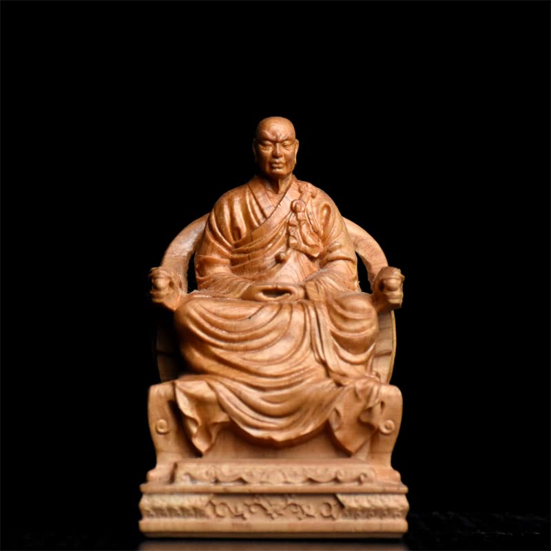 Amazon｜木彫り仏像 【弘一法師】 神棚 神具 開運グッズ 天然 崖柏木