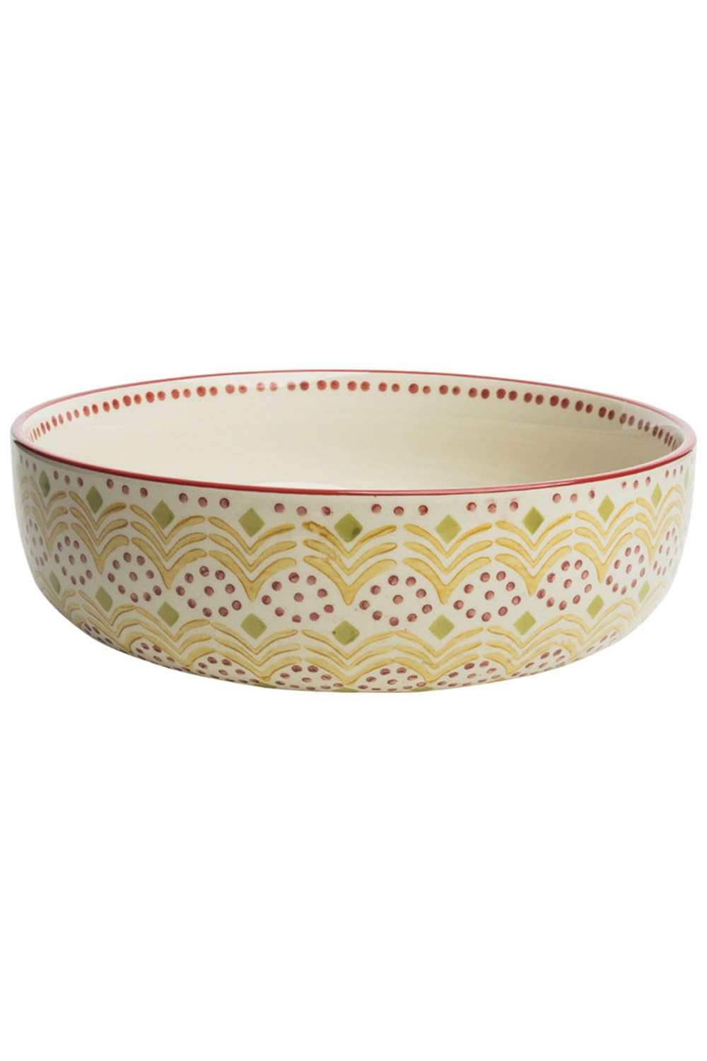 Tranquillo Oriental - Cuenco para servir ensalada (gres, hecho a mano, 30 x 30 x 10 cm, capacidad: 4000 ml)