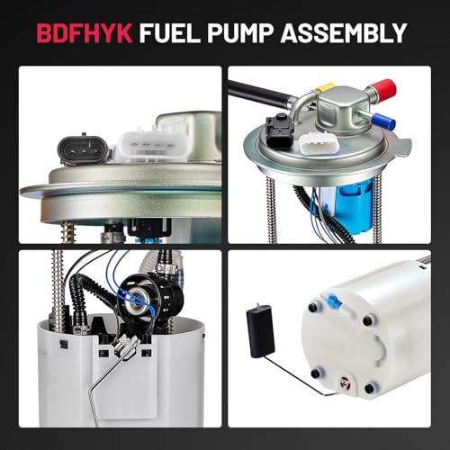 Image of BDFHYK Electric Fuel Pump Module Assembly with Pressure Sensor E3747M Compatible with Chevrolet Silverado 1500 2007-2008, Compatible with GMC Sierra 1500 2007 2008 V8 4.8L 5.3L 6.0L