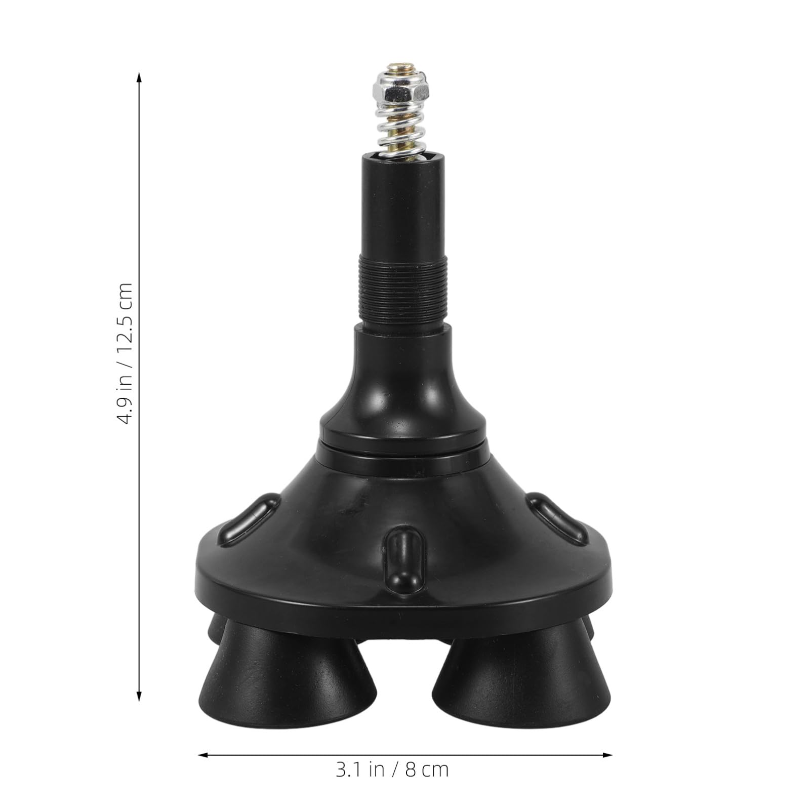 Beavorty Crutches for The Elderly Crutches Pads Non-Slip Crutch Pad Trekking Pole Foot Cover Crutch Feet Sleeves Cane Tips Replacement Non-Skid Hiking Poles Protectors Plastic Black