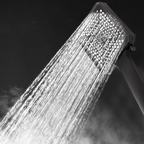 Regadera manual con 6 modos de spray, alta presión y ahorro de agua miniatura 5