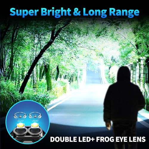 Image of 2 Pack Mini Keychain Flashlight with Clip, LED Magnetic EDC Key Chain Light for Mechanics with COB Sidelight, USB C Rechargeable Small Multi-Use Waterproof Light for Work Car Repair