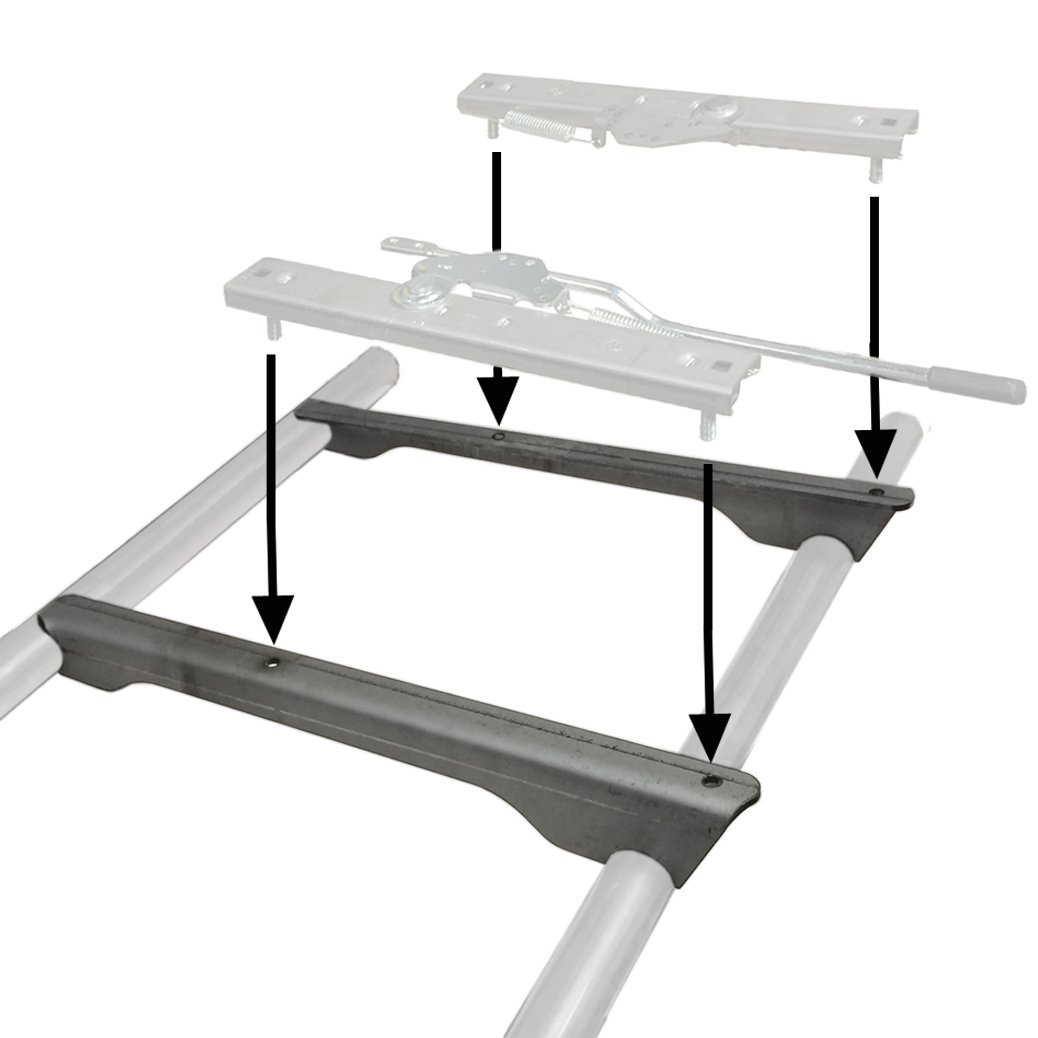 Weld On Seat Slider Mounting Pedestals For 1-1/2" Tubing