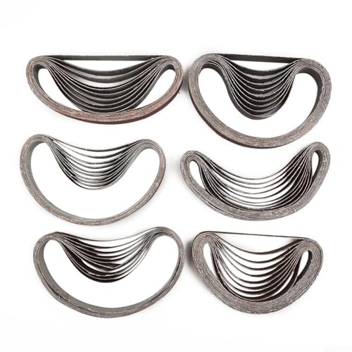 CNANRNANC Paquete de 60 bandas de lija de 13 x 457 mm, grano 40/60/80/120/180/240 para Black & Decker Power Files BD292E BD290 BD282E BD280 KA293E KA292E KA292 KA290