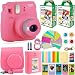 FujiFilm Instax Mini 9 Instant Camera + Fuji Instax Film (40 Sheets) + Accessories Bundle - Carrying Case, Color Filters, Photo Album, Stickers, Selfie Lens + More (Flamingo Pink)