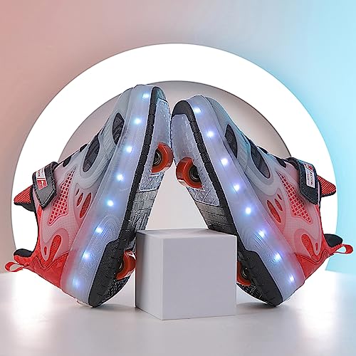 Image of Ylllu Kids LED Roller Skate Shoes with Wheel Light up Roller Shoes Gift for Girls Boys Children