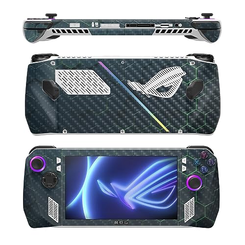 Image of MightySkins Carbon Fiber Skin Compatible with Asus ROG Ally - Acid Hex | Protective, Durable Textured Carbon Fiber Finish | Easy to Apply, Remove, and Change Styles