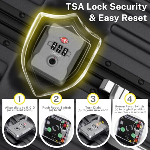 Krute Carry On Luggage 20 inch Aluminum Frame Suitcase No Zipper Hardshell PC+ABS Luggage TSA Approved Zipperless Suitcases with Spinner Wheels2