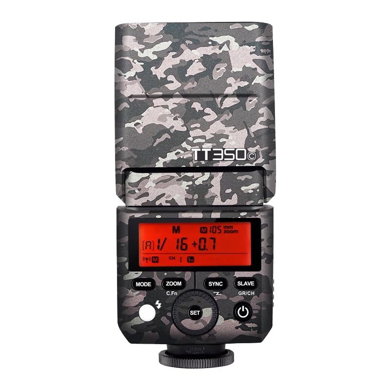 Film de protection vinyle pour flash Godox TT350 motif camouflage