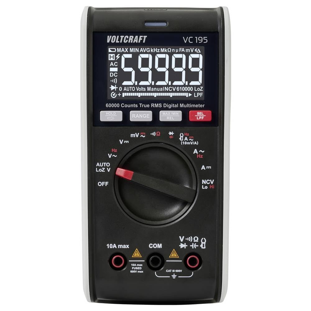 Voltcraft VC195 Hand-Multimeter digital CAT III 600 V Anzeige Counts 60000 (VC-17059815)