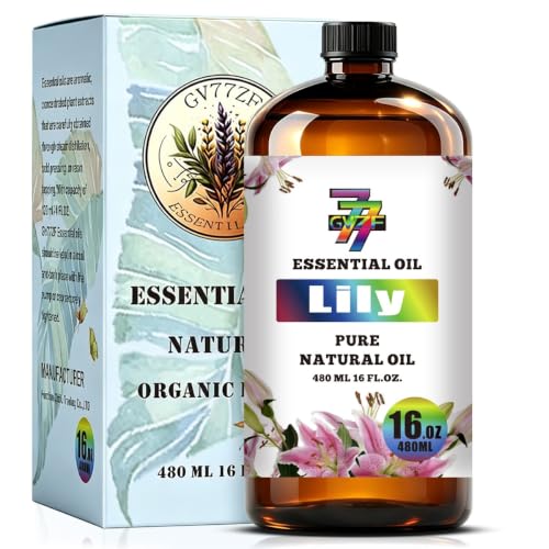 Image of Lily Essential Oil for Diffuser Massage Cleaning, Lily Oil 16 fl oz