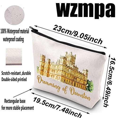 WZMPA TV Show Cosmetic Makeup Bag TV Show Fans Gifts Dreaming Of Downton Zipper Pouch For Women Girls (Dream Downton) - Image 2