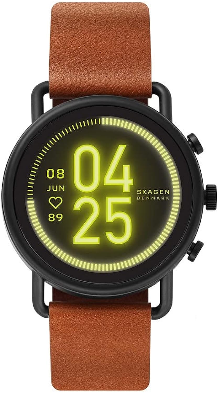 Skagen Smartwatch da uomo, smartwatch touchscreen Falster 3 in acciaio inox con vivavoce, notifiche del battito cardiaco, NFC e smartphone Skagen Smartwatch da uomo, smartwatch touchscreen Falster 3 in acciaio inox con vivavoce, notifiche del battito cardiaco, NFC e smartphone
