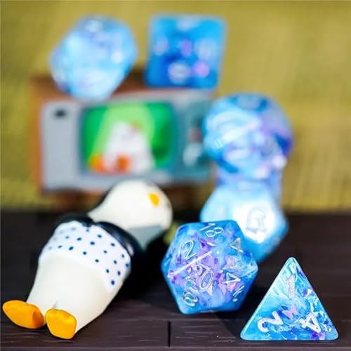 Epic Forge Set mit 7 Würfeln aus Kunstharz, Serie Einsatz – in Schachtel – Schmetterling