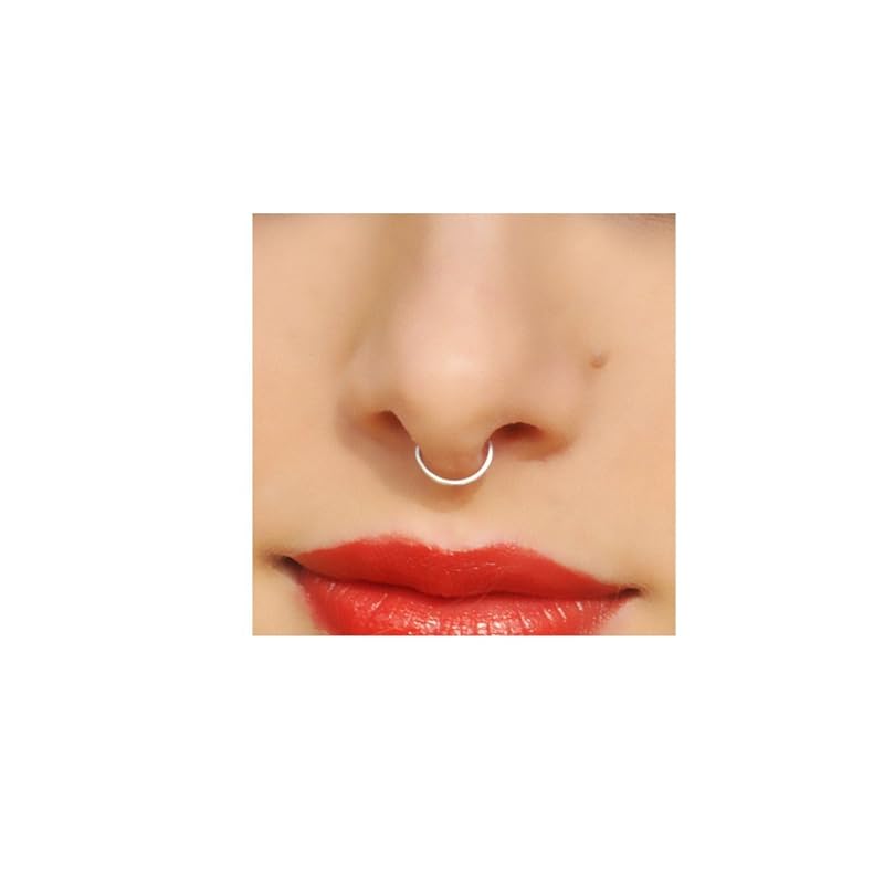 Nose Ring Hoop Real Piercing Body Jewelry Septum Ring 6mm to 12mm 20 22 gauge