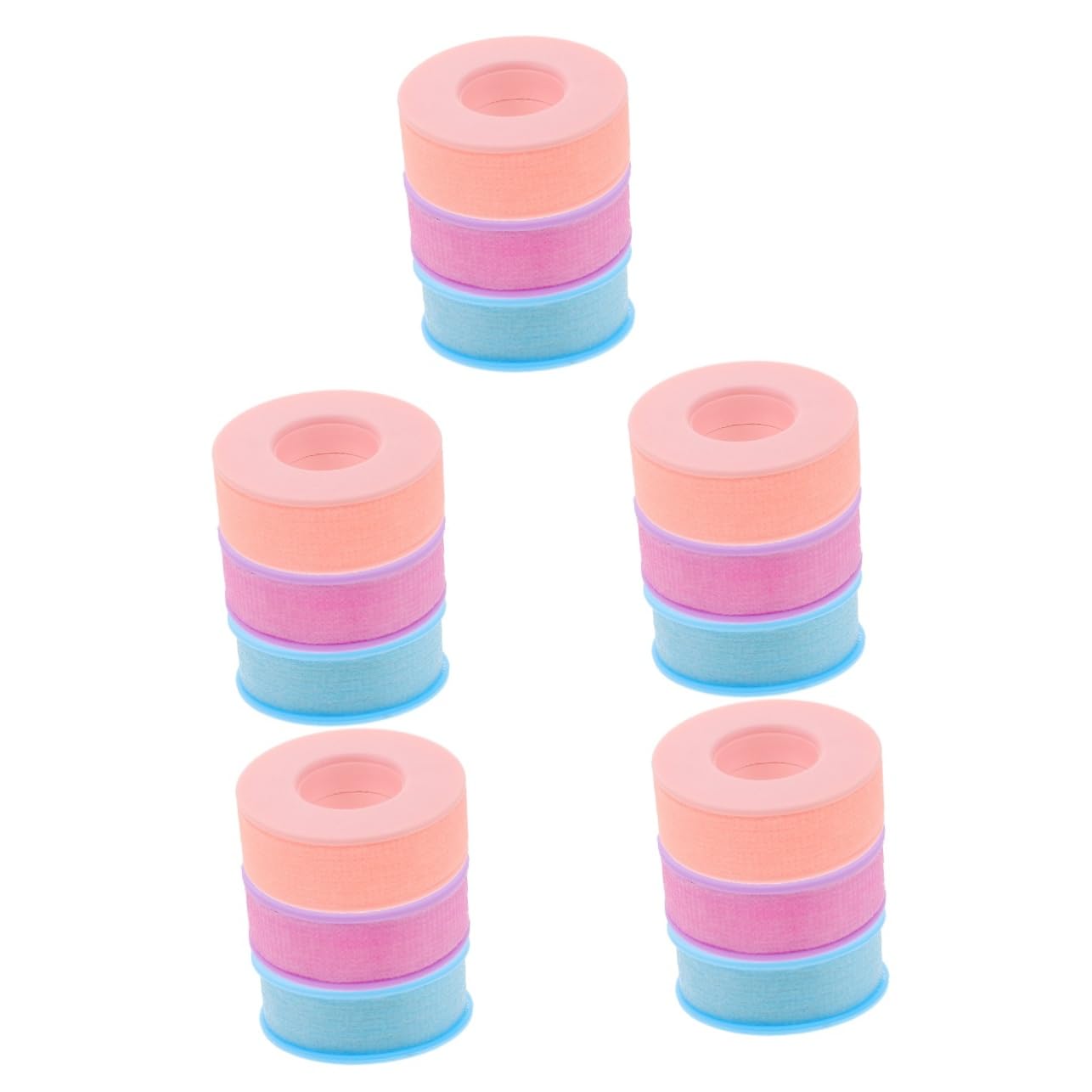 15rollos Cintas De Pestañas Transpirables De Adhesivo Para Extensión De Pestañas Aislantes y Herramientas De Maquillaje Para Uso Profesional y Personal Cada Color Morado