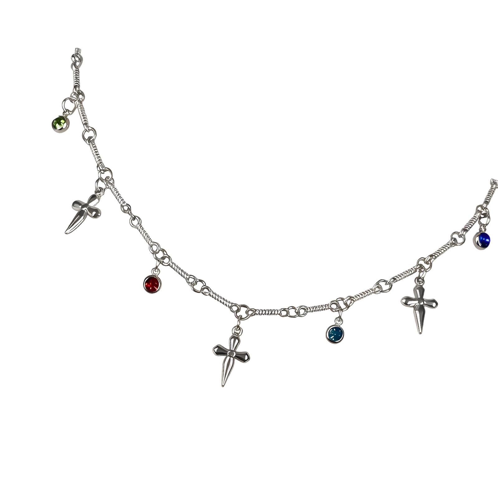 Collier croix gothique en acier titane durable et raffiné - 7