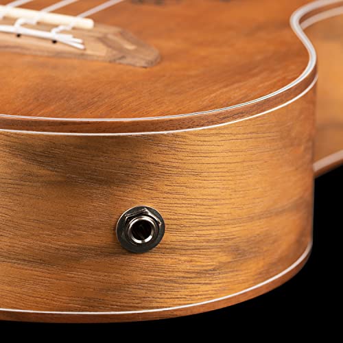 Ortega Guitars Ukulélé Ténor électro-acoustique – Série Lizard – Housse incluse – Paldao, Acajou (LIZARD-TE-GB) - Les Beatles, Paul McCartney, John Lennon, RIngo Starr, George Harrison Ortega Guitars Ukulélé Ténor électro-acoustique - Série Lizard - Housse incluse - Paldao, Acajou (LIZARD-TE-GB) – Image 7