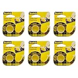 Scotch 6 Stück Jojo Doppelseitiges Klebeband 665 12 mm x 6,3 m bis Einheit