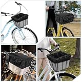 LIQWEI 2 Stück Fahrradkorb Regenschutz, Fahrrad Korbabdeckung, Wasserdicht Fahrradkorbabdeckung, Fahrradzubehör für fahrradkorb