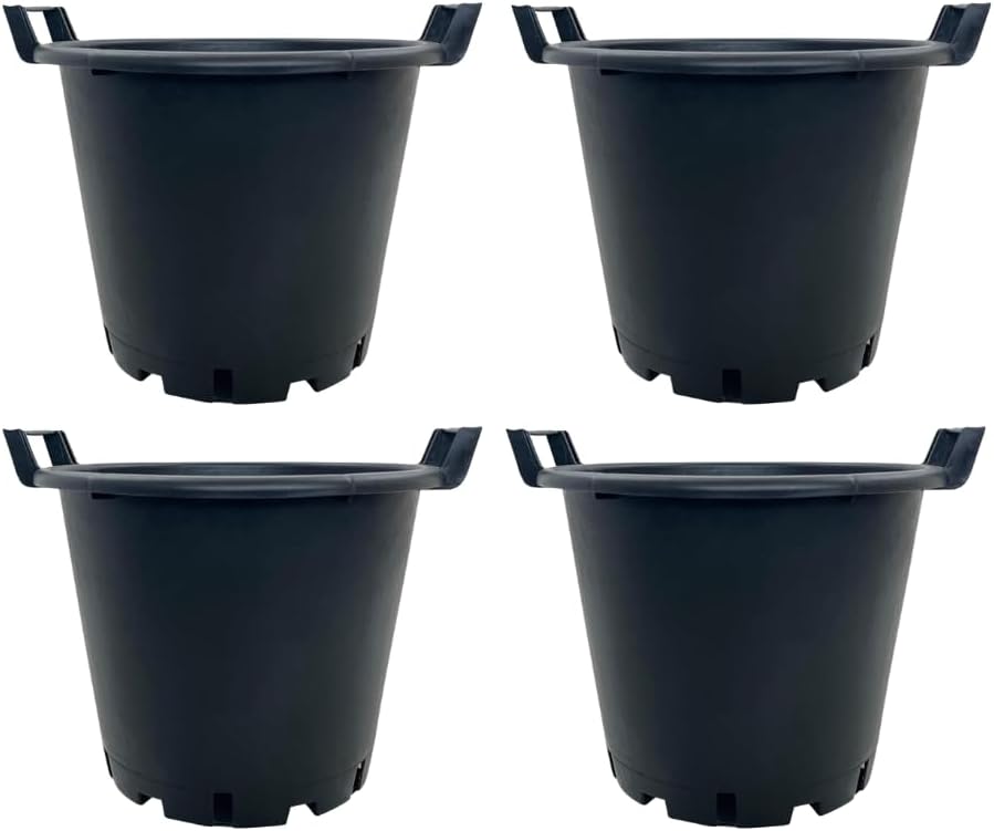 Oakland Gardens Heavy Duty 30L Plant Pots Potato Containers Buckets (Pack of 4) large Plastic Plant Pots | Large Outdoor Planter Pots | Garden Pots for Flowers, Vegetables, Trees & General use