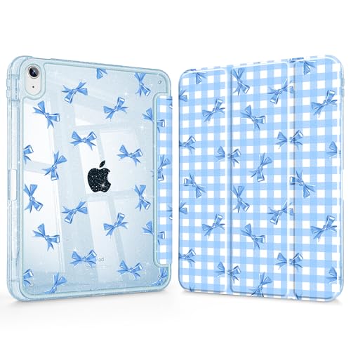 Coque iPad 11 2025 A16 veille automatique étui transparent pailleté