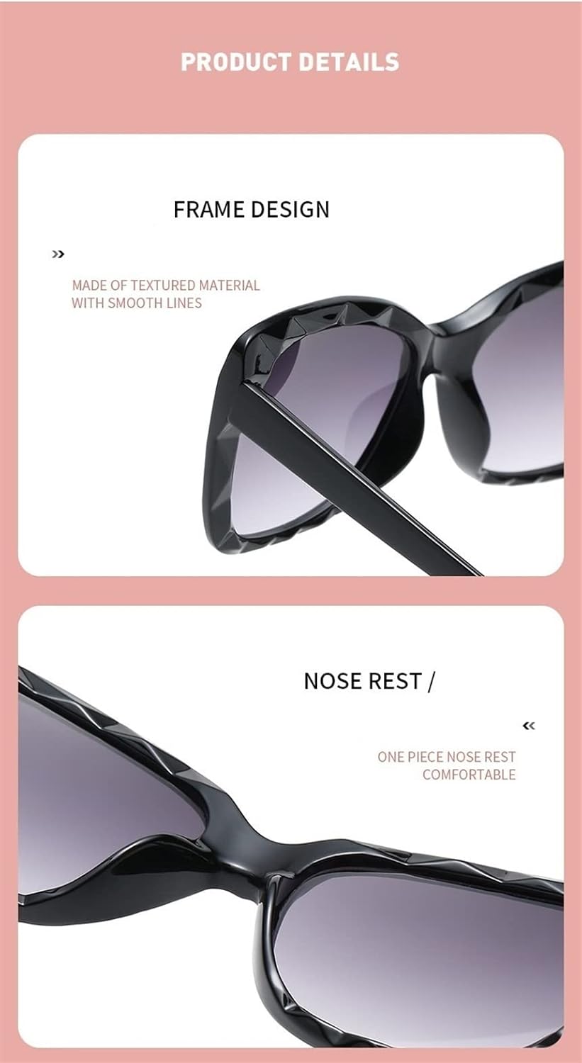 2026 Cat Eye Sunglasses for Men and For Women, Outdoor Holiday Party Sunglasses (Color : F, Size : Medium)