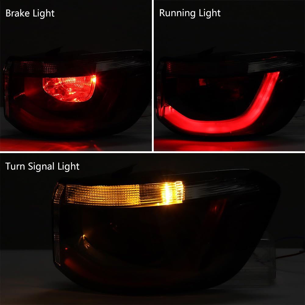 Astra Depot Right Tail Light Rear Inner Outer Taillight Brake Stop Backup Reverse Turn Signal Lamp OE Replacement for 2017-2020 Jeep Compass