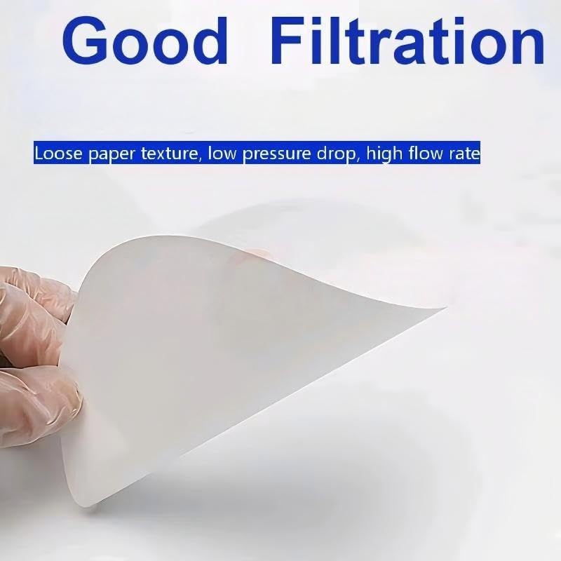 Image of Qualitative Filter Paper Circles,2-Box 9cm Diameter Cellulose Filter Paper with 20 Micron Particle Retention Medium Filtration Speed, Set of 2 x 100 Pcs (200, 9cm)