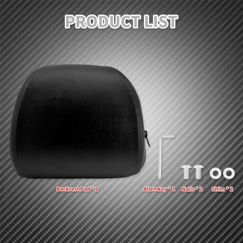 Coussin de dossier passager moto pour Harley Super Low XL1200T