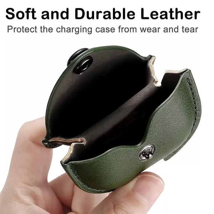 Image of AJM 360 Protection Shockproof Design Leather Case Compatible with Apple Airpods Pro 3 (Brown)