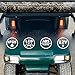 Orle Oko Golf Cart Deluxe Light Kit for Club Car DS 12V Street Legal Golf Cart Upgrade Headlight Taillight Kit for DS LED Light 1993 up with Turn Signals Hazard Light Switch Horn Brake Pad