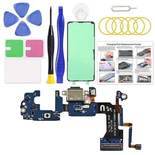Charging Port Replacement Kit Compatible with Galaxy S8 Active US Version, Dock Board USB-C Connector Only for S8 Active SM-G892U, with Instruction Manual, Toolkit