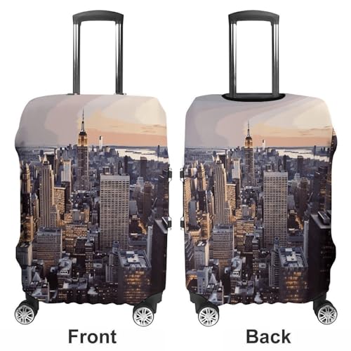 New York City Luggage Cover, Washable Elastic Suitcase Cover Protector Fit 18-32 Inch Luggage3