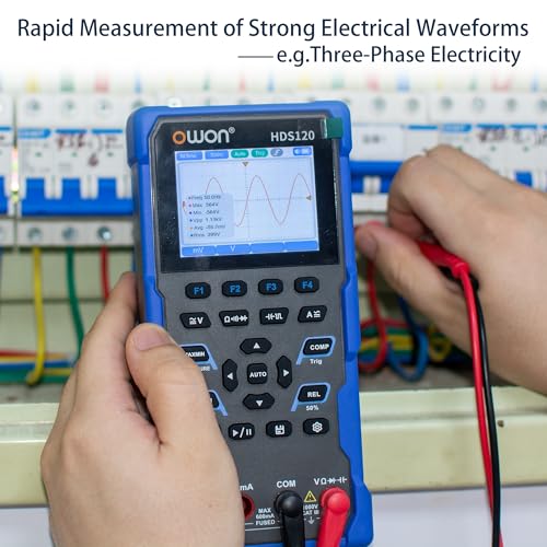 Image of OWON Oscilloscope Multimeter 2 in 1 Function 1MHz Bandwidth Oscillograph with Digital Multimeter Multiple Tester Functions for Handheld Laboratory