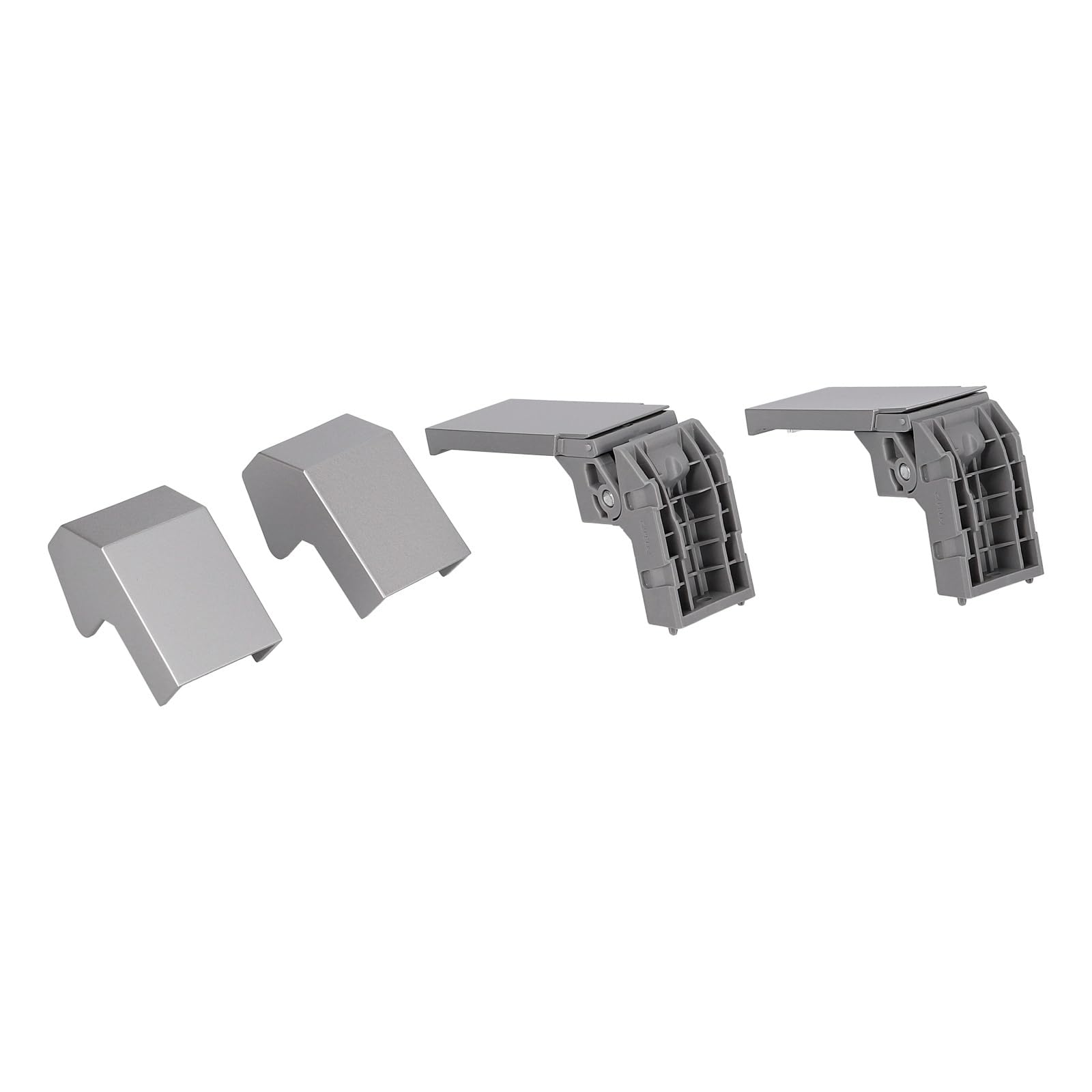 easyPART passend für LIEBHERR 9590204 Reperatursatz für Türgriff an | Kühlschrank, Kühlgerät, Griff, Handgriff, Türverschluss, Kühlschranktür, Reparaturset, Klemme, Halterung