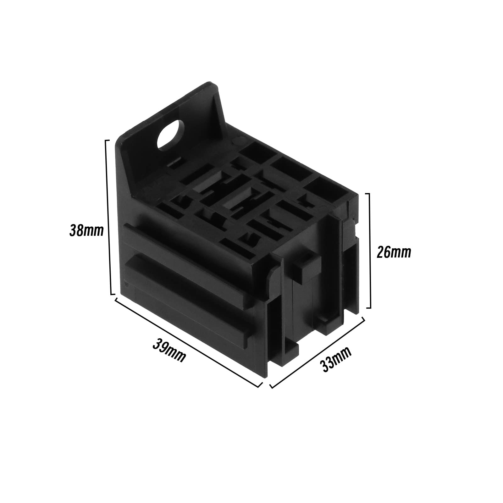 Lot De 2 Supports De Relais Automobiles 9 Broches - Compatible Relais 4/5 Broches, Avec Bornes, Pour Installation Facile