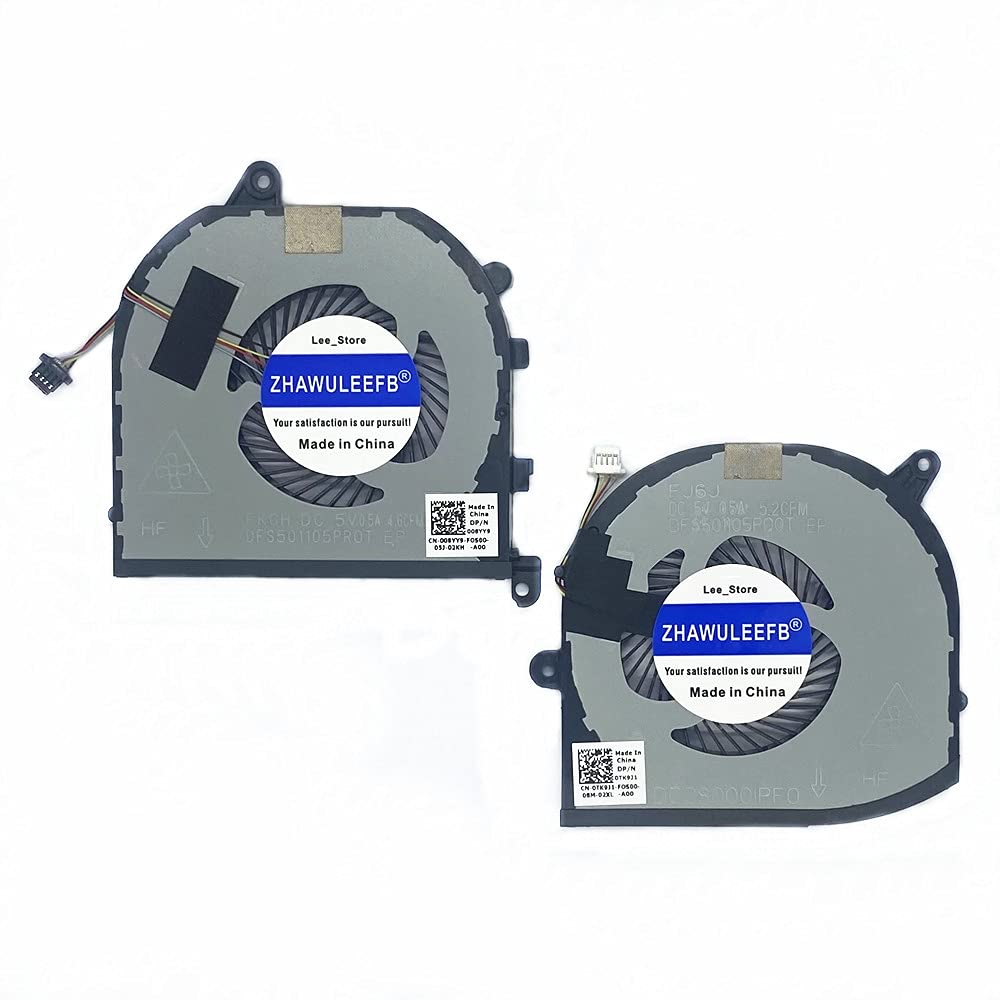 Ventole CPU/GPU Per DELL XPS 15 9570 – Set Doppie Ventole 008YY9 0TK9J1, 5V