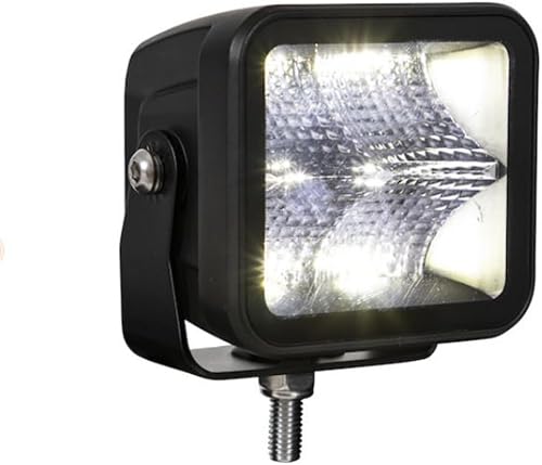 Buyers Products Company Luz de inundación ultra brillante sin bordes de 3 pulgadas de ancho, lente cuadrada