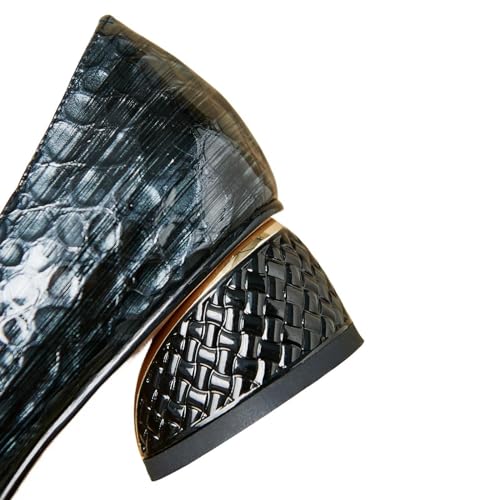 TinaCus Women's Patent Leather Pointed Toe Floral Bowtie Handmade Pumps Shoes3